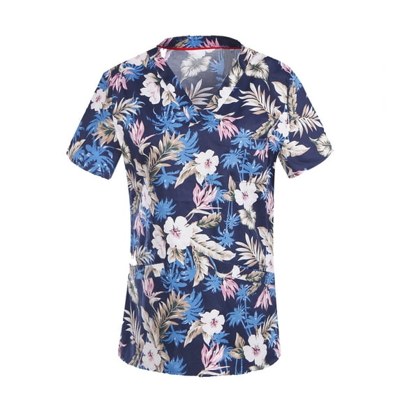 Women's Print Scrub Top