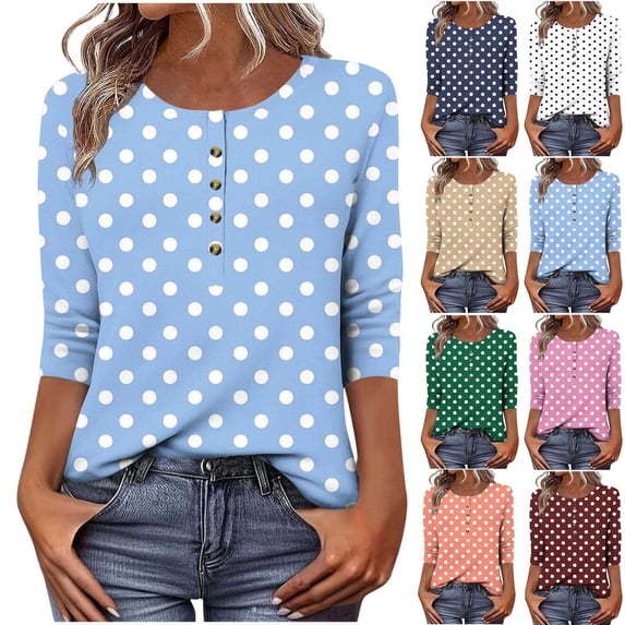 Women's Printed Button Down 3/4 Sleeve Tops Shirts Blouses Casual Loose Fit Solid Color Soft Tee for Daily Wear Work Office Vacation Fashion Essential Gift for Women | Sopatenor,Army Green XL