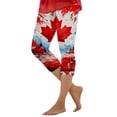 thumbnail image 1 of Women's Printed Capri Leggings Everyday Comfort Stretchy Yoga Pants Soft Breathable Workout Tights Ideal Spring Summer Casual Wear, 1 of 5