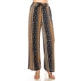 thumbnail image 1 of Women's Printed Drawstring Waist Pants with Side Pockets Casual Relaxed Fit, 1 of 6