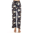 thumbnail image 1 of Women's Printed Drawstring Waist Pants with Side Pockets Casual Relaxed Fit, 1 of 6