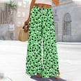 thumbnail image 1 of Women's Printed Elastic Waist Casual Pants with Pockets Loose Fit Comfortable Bottoms Under $10, 1 of 8