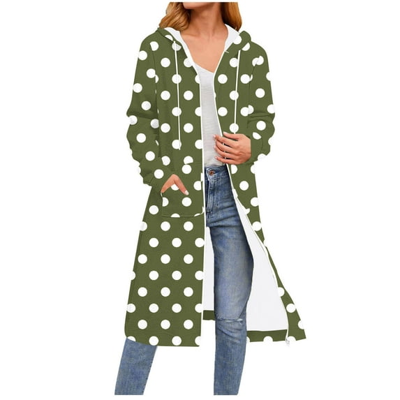 Women's Printed Floral Hooded Zipper Sweatshirt Drawstring Pocket Fall Casual