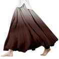 thumbnail image 1 of Women's Printed Linen Wrap Maxi Skirt - Elastic Waist, A Line, Boho Beach Skirt with Vacation Style Print, 1 of 3