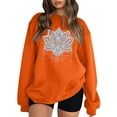 thumbnail image 1 of Women's Printed Long Sleeve Hoodless Sweatshirt Comfortable Pullover Tops Soft Loose Fit Streetwear Fashion Casual Crewneck, 1 of 2