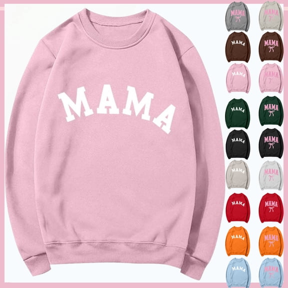 Women's Printed Long Sleeved Round Neck Sweatshirt Fashionable And Casual Hooded Sweatshirt Top