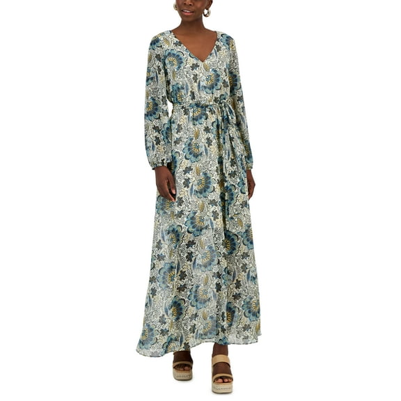 Women's Printed Maxi Dress Cloud Cream Multi 10