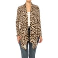 thumbnail image 1 of Women's Printed Open Front Cardigan with Asymmetric Hem Sizes S to 3XL, 1 of 5