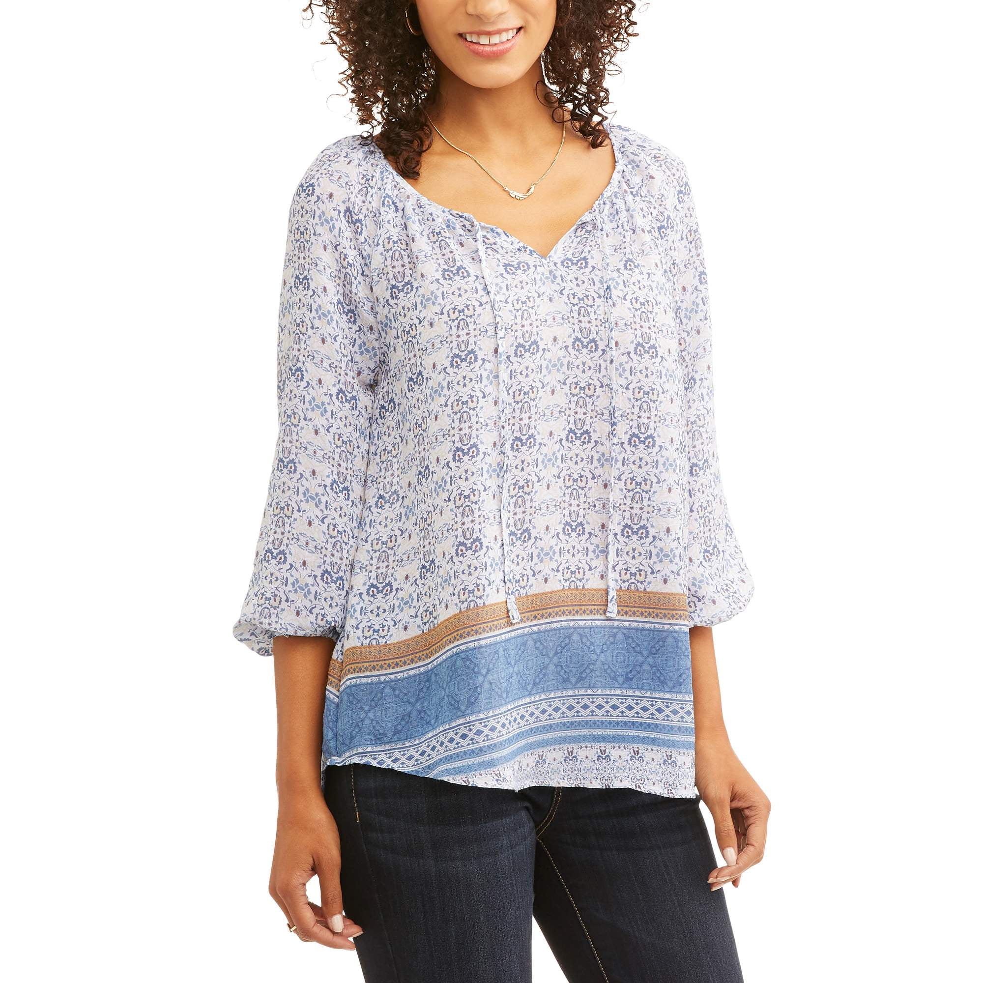 walmart peasant blouse