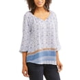 thumbnail image 1 of Women's Printed Peasant Blouse, 1 of 2
