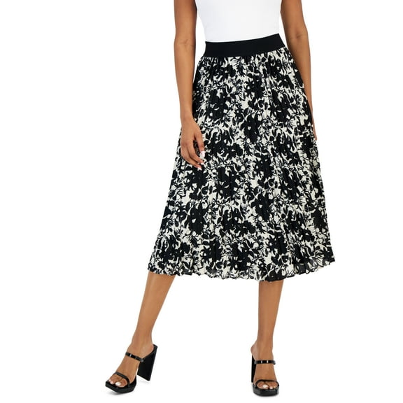 Women's Printed Pleated Midi Skirt Audrina Garden XL