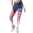 thumbnail image 1 of Women's Printed Pocket Activewear Leggings - Stars & Stripes, S, 1 of 5