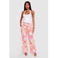 thumbnail image 1 of Women's Printed Poplin Wide Leg Pants, 1 of 4