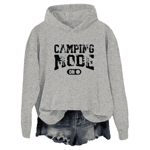 Women’s Printed Pullover Hoodie, Comfortable Graphic Sweatshirt for Everyday Wear