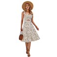 thumbnail image 1 of Women's Printed Smocked Tiered Dress - Casual Weekend Outfit, 1 of 10