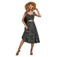 thumbnail image 1 of Women's Printed Smocked Tiered Dress - Casual Weekend Outfit, 1 of 10
