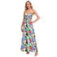 thumbnail image 1 of Women's Printed Surplice Maxi Cami Dress with Sheer Overlay and Easy Care 95% Polyester 5% Spandex for versatile wear, 1 of 17
