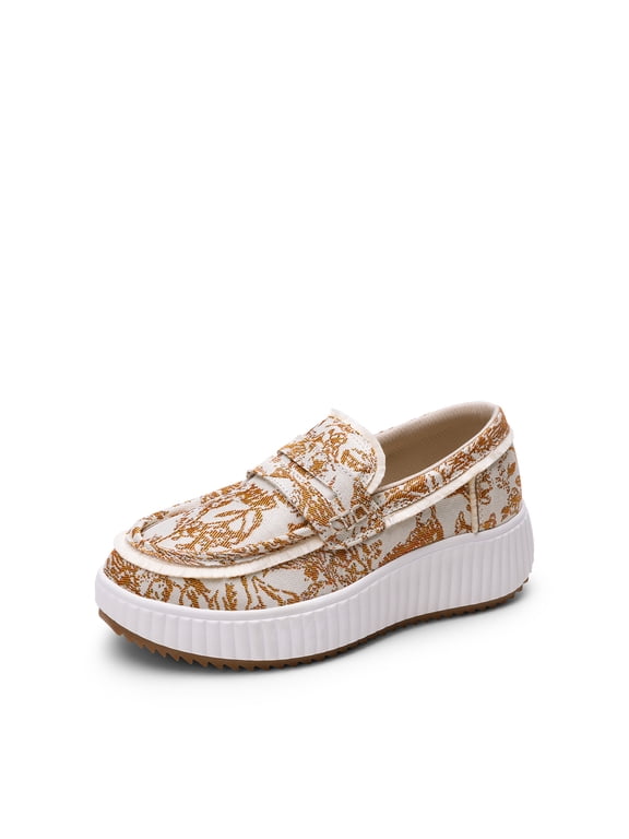 Women’s Printed Textile Platform Fashion Sneakers