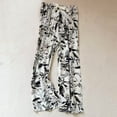 thumbnail image 1 of Women's Printed Thin Wide-Leg Pajama Pants with Drawstring, Comfortable Loungewear Sleepwear Can Be Worn Outside as Casual Nine-Point Trousers, Limited Time Offer, 1 of 3