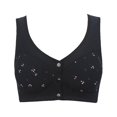 thumbnail image 1 of Women's Printed Wirefree Racerback Bra Plus Size Seamless Comfort Full Coverage Bras, 1 of 4