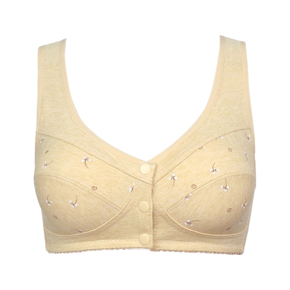Women's Printed Wirefree Racerback Bra Plus Size Seamless Comfort Full Coverage Bras