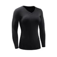 thumbnail image 1 of Women's Pro Fitness Sports Tights Stretch Long-sleeved Quick-drying Compression T-shirts Running Yoga Training Clothes, 1 of 6