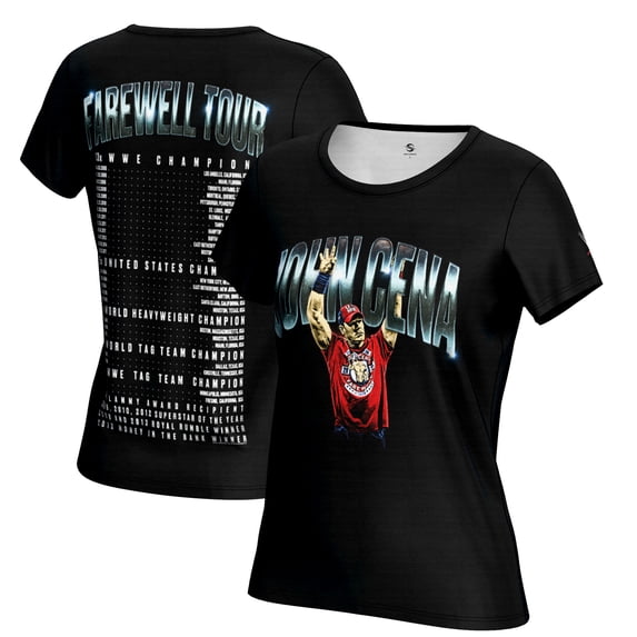 Women's ProSphere Black John Cena Farewell Tour T-Shirt