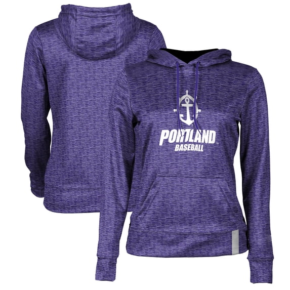 Women's ProSphere Purple Portland Pilots Baseball Logo Pullover Hoodie