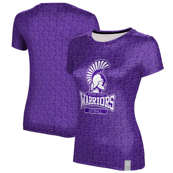 Women's ProSphere Purple Winona State Warriors Softball Logo T-Shirt