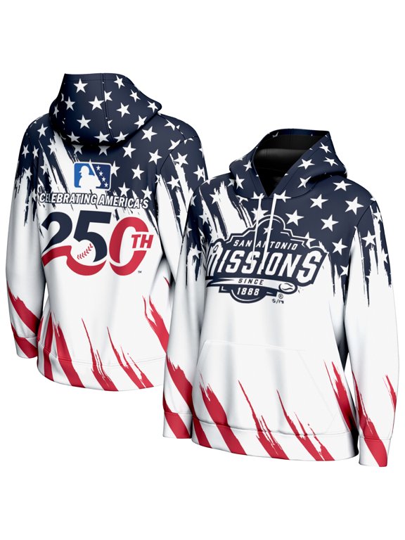 Women's ProSphere White San Antonio Missions Lightweight 250 Americana Hoodie