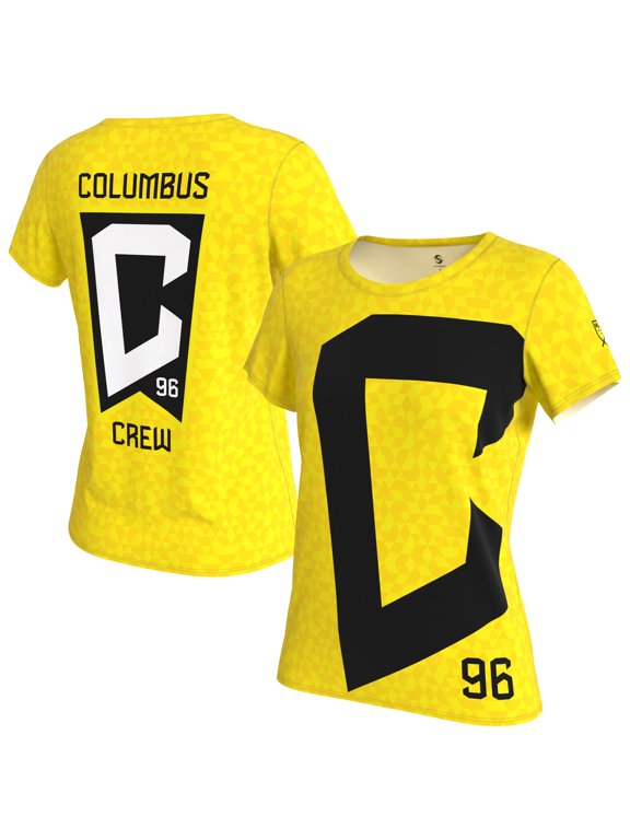 Women's ProSphere Yellow Columbus Crew Logo T-Shirt