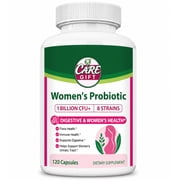 Womens Probiotic Dietary Supplement Vegetarian Capsules for Digestive Health, 1 Billion CFU Capsules, 120 Capsules