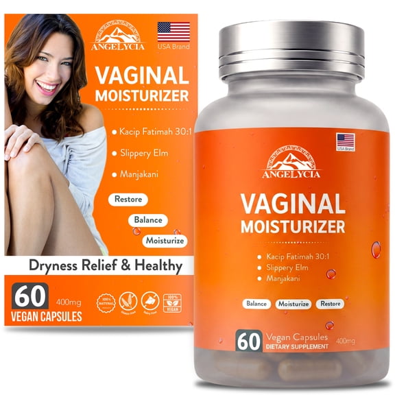 Womens Probiotic Supplement with Slippery Elm  Feminine Wellness & Intimate pH Balance Support Capsules | ANGELYCIA