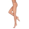 thumbnail image 1 of Women's Professional Fishnet Tights with Nylon Cotton Sole, Light Toast, X-Large, 1 of 2