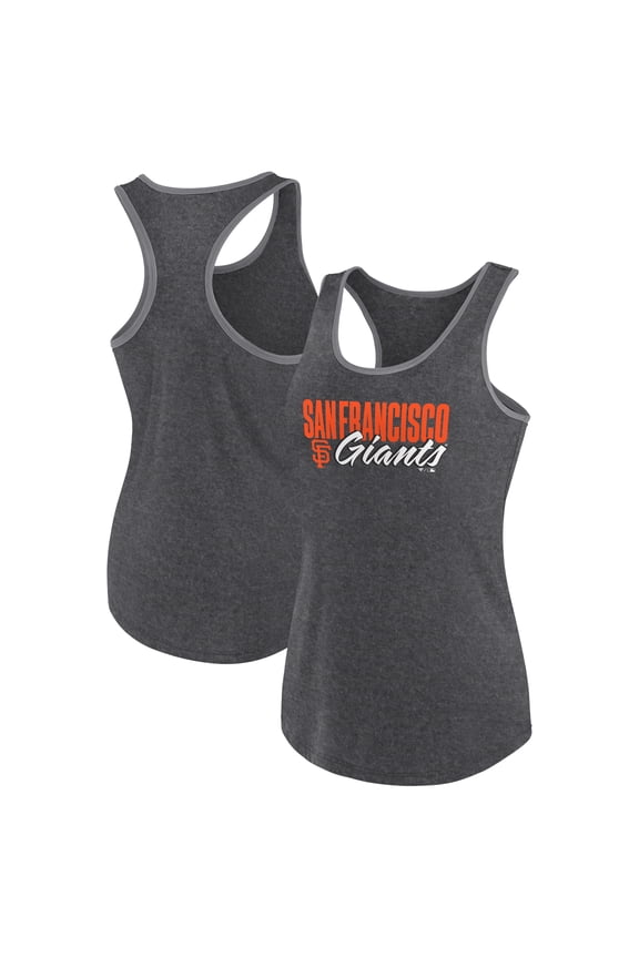 Women's Profile Black San Francisco Giants Plus Size Racerback Tank Top