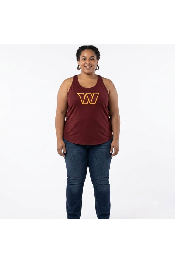 Women's Profile Burgundy Washington Commanders Plus Size Basic Tank Top