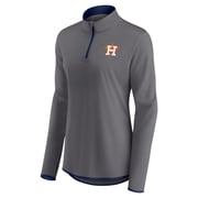 Womens Profile Charcoal Houston Astros Plus Size Quarter-Zip Jacket