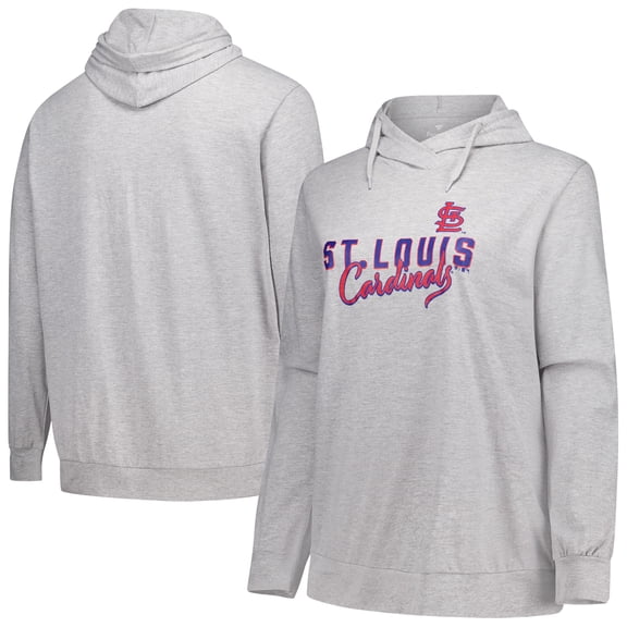 Women's Profile Heather Gray St. Louis Cardinals Plus Size Pullover Hoodie