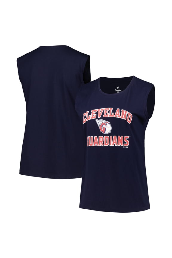 Women's Profile Navy Cleveland Guardians Plus Size Tank Top