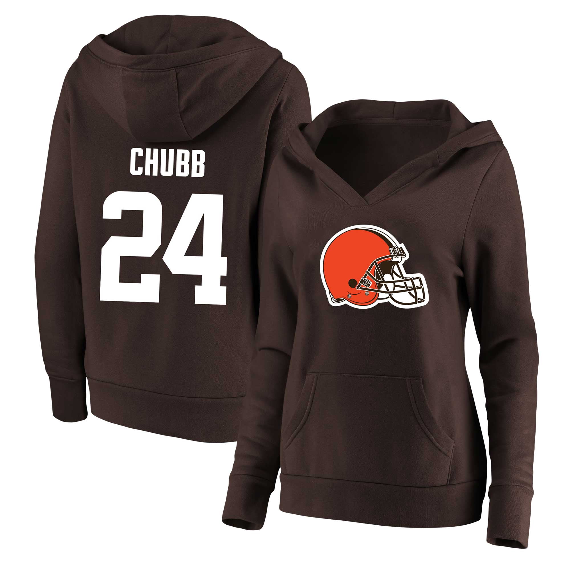 Women's Profile Nick Chubb Brown Cleveland Browns Plus Size Player Name ...