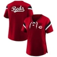 thumbnail image 1 of Women's Profile  Red Cincinnati Reds Lace-Up T-Shirt, 1 of 3