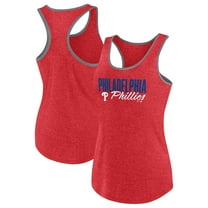 Women's Profile Red Philadelphia Phillies Plus Size Racerback Tank Top