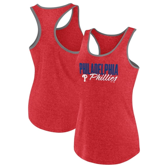 Women's Profile Red Philadelphia Phillies Plus Size Racerback Tank Top