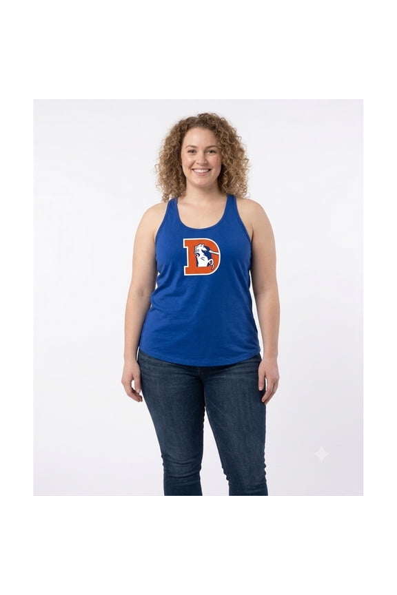Women's Profile  Royal Denver Broncos Plus Size Basic Tank Top