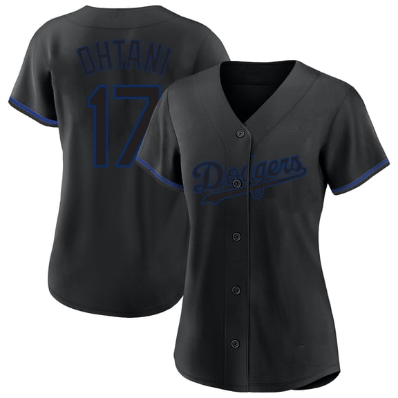 Women's Profile Shohei Ohtani Black Los Angeles Dodgers Plus Size Player Name & Number Fashion Jersey