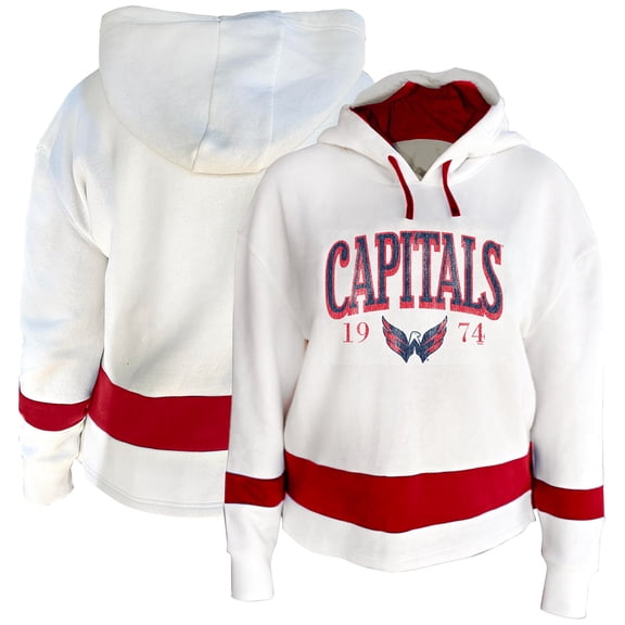Women's Profile White Washington Capitals Plus Size Hoodie