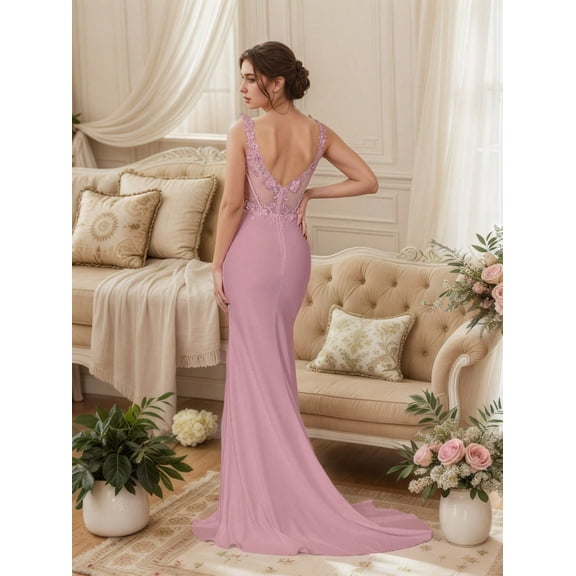 Women's Prom Dresses  Sexy Backless Mermaid Spaghetti Straps,Evening Dress,Prom Dress,Formal Dress,Party Dress Sparkling Sequins Women's Prom Dresses  Sexy Backless Mermaid Spaghetti Straps