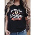thumbnail image 1 of Women's Promoted To Grandma Est 2026 Casual Graphic T-Shirt, 1 of 6