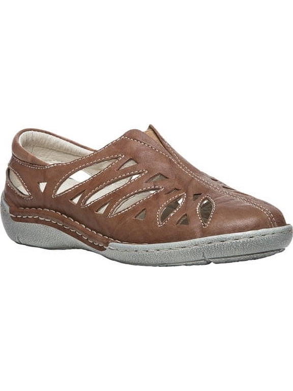women's cameo flat, tan, 9.5 narrow us