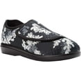 thumbnail image 1 of Propet Women's Cush'n Foot Slippers  2E(X) Black Floral Women's Shoe 10 2E(X)  W0206BFLX-10, 1 of 7